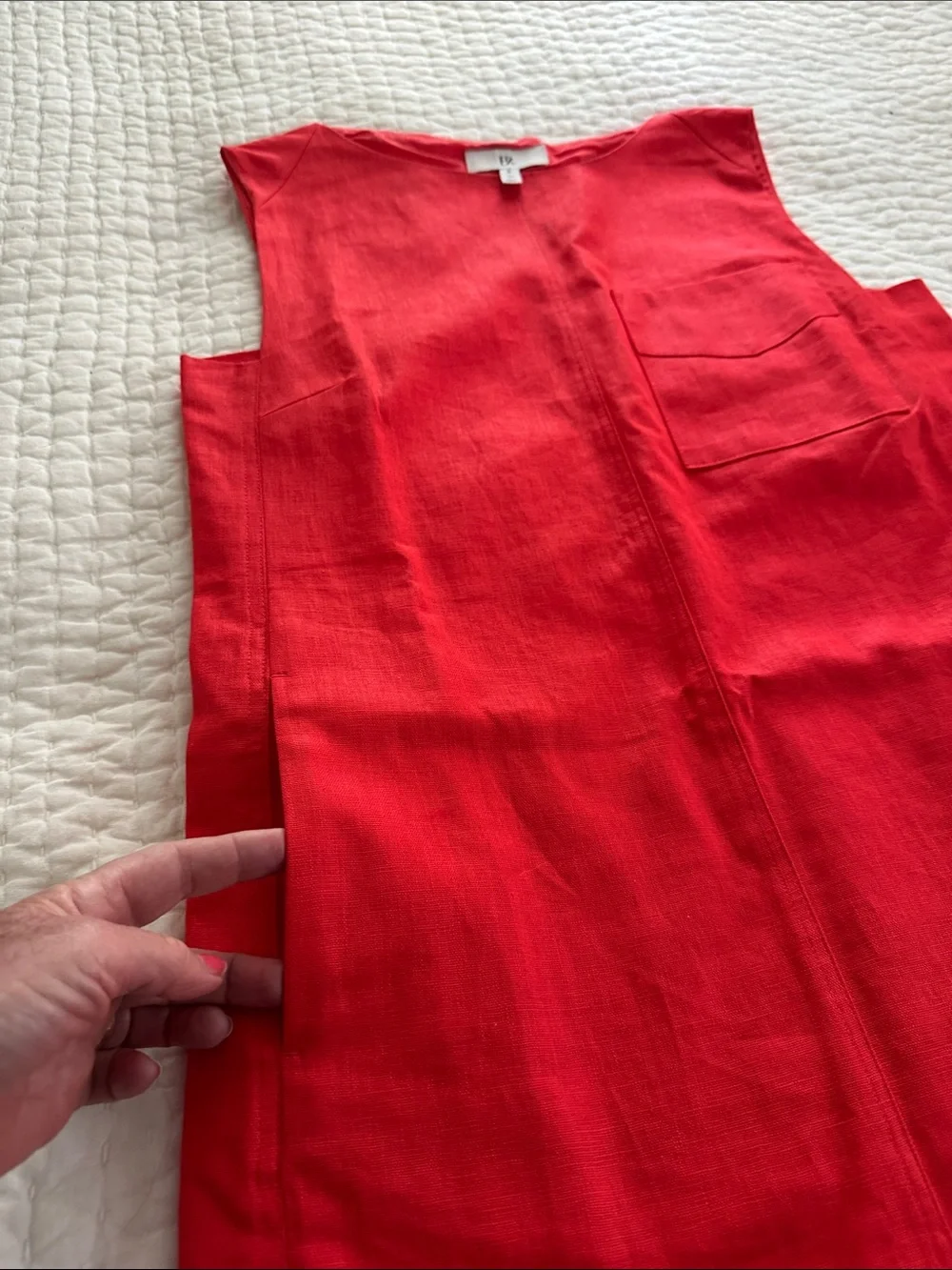 Banana Republic Red Sleeveless Shift Dress - Picture 4 of 4